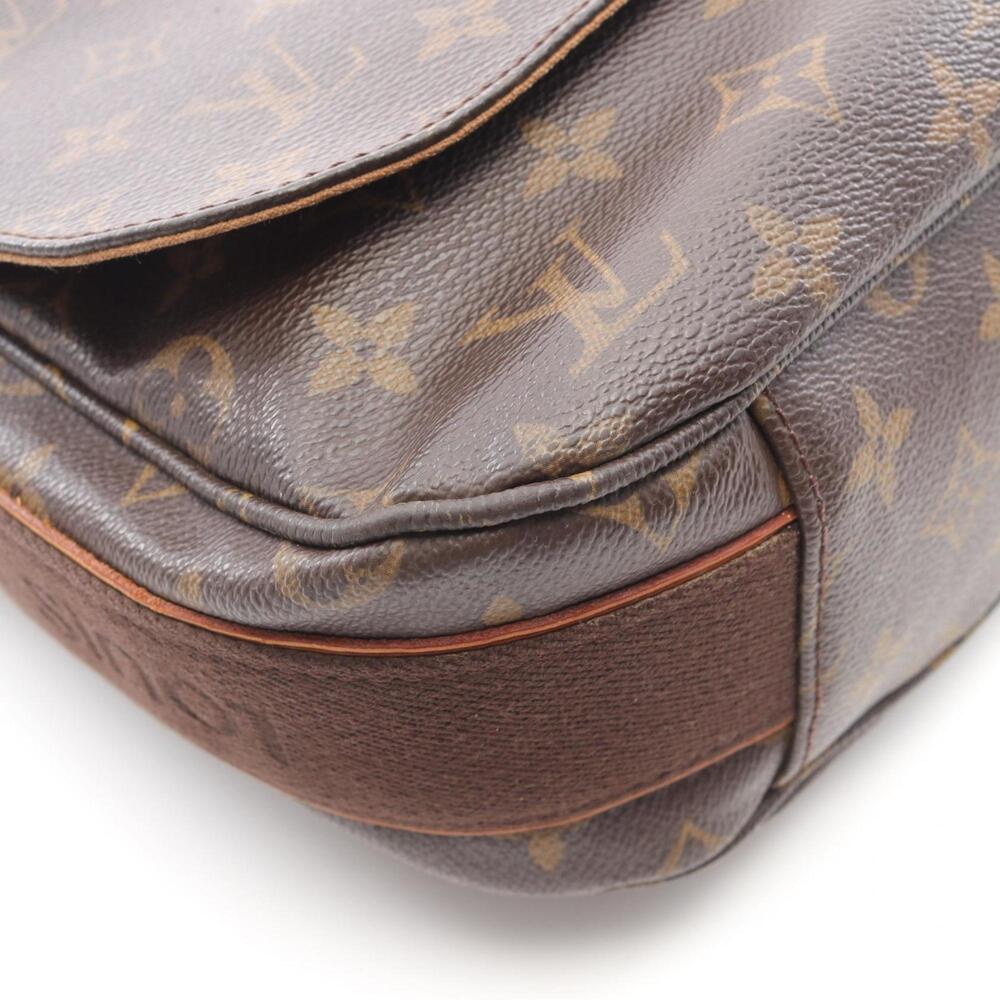 LOUIS VUITTON Authentic Brown Monogram Coated Canvas Messenger Shoulder Bag - Picture 7 of 10